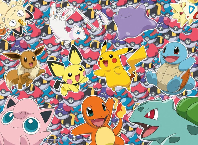 PUZZLE DLA DZIECI 100 2D: POKEMON, RAVENSBURGER