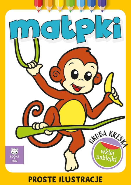 Gruba kreska. Małpki Praca zbiorowa