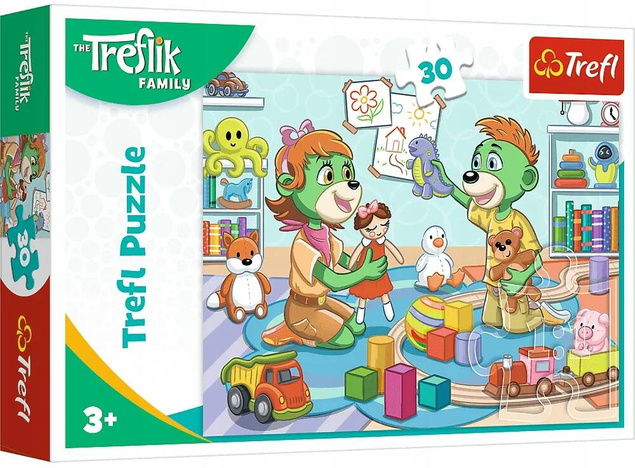 Puzzle 30 Układanka Rodzina TREFLIKÓW Bajka Stworki 3+ Trefl 18303