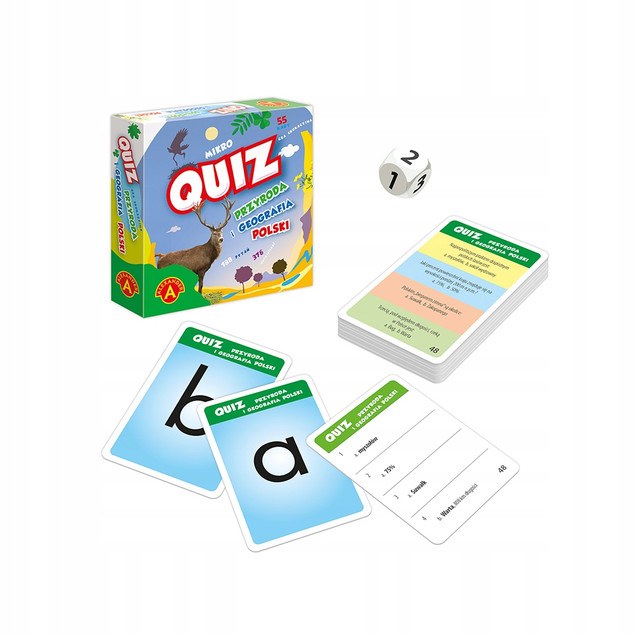 Gra planszowa Mikro Quiz Przyroda i geografia Polski Alexander
