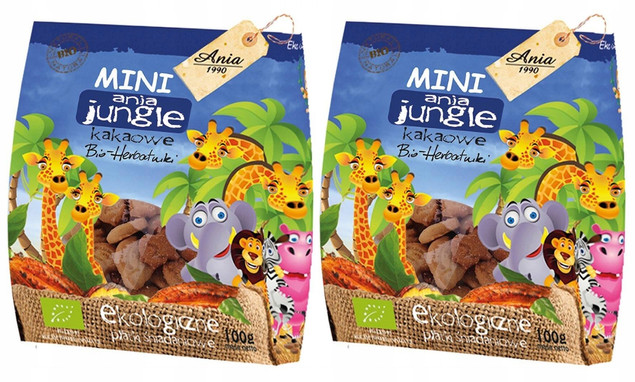 Herbatniki Mini Kakaowe Bio Ania 2x200g