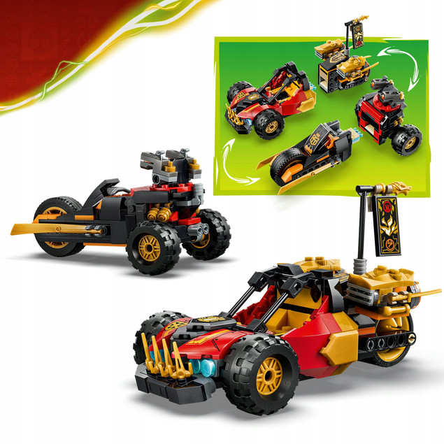 LEGO® NINJAGO® 71864 Połączalne Pojazdy Kaia i Cole'a