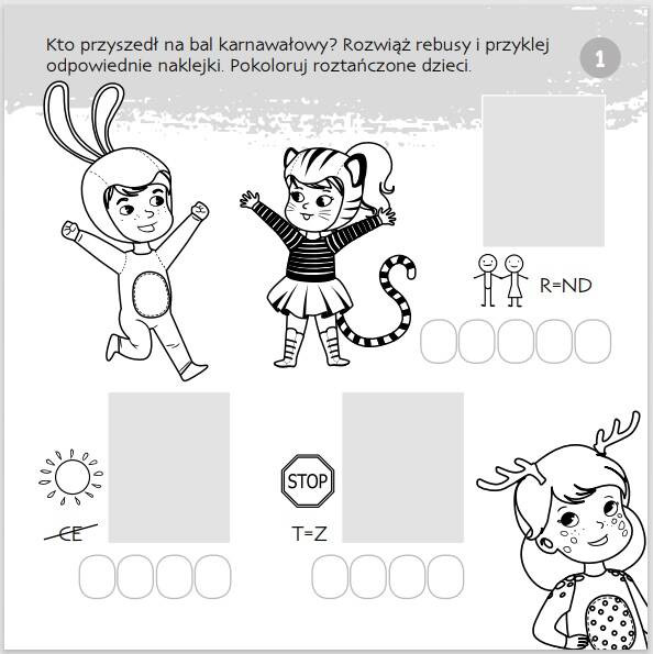 Zgadywanie-doklejanie. Rebusy