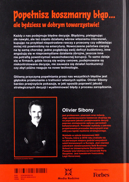 Popełnisz koszmarny błąd! Sibony Olivier
