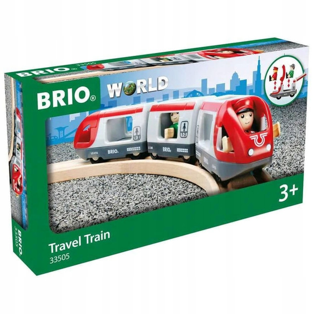 Brio Czerwony Pociąg Pasażerski z Figurkami dla Dzieci 3+