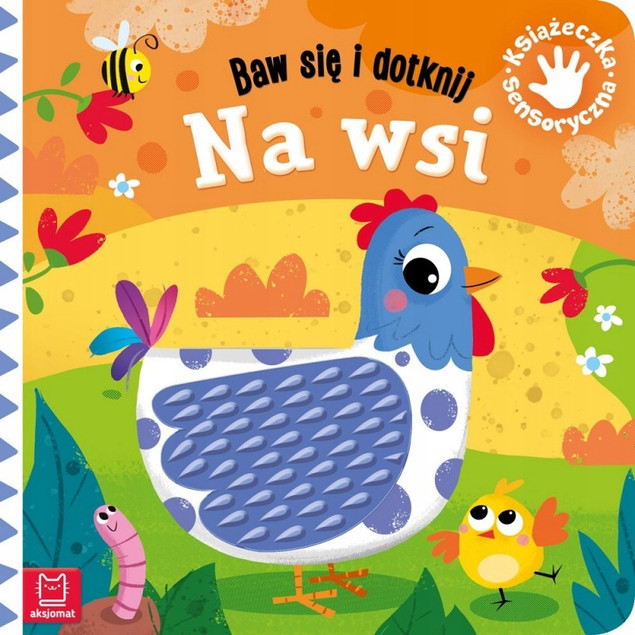 Pakiet Baw Się i Dotknij Na Wsi i Na Łące Książeczki Sensoryczne Aksjomat