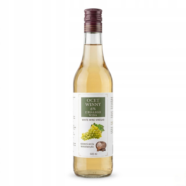 Ocet winny Polbioeco Biały z Białego Wina 500 ml