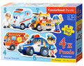Puzzle 2D Castorland Służba ratownicza 22 el. 4w1