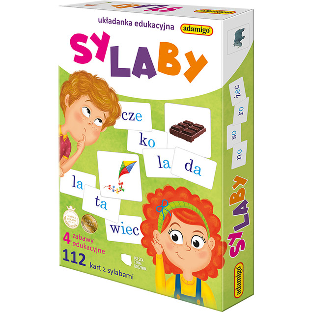 Gra edukacyjna pierwsze słowa 3+