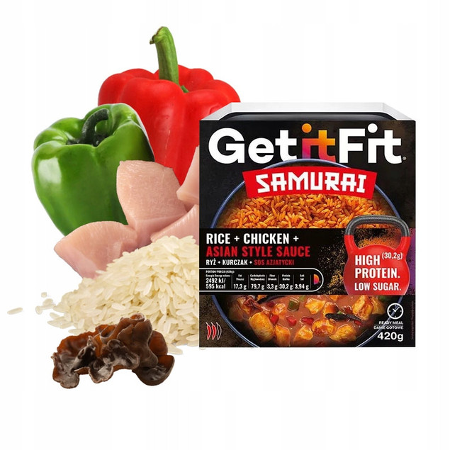 Ryż z kurczakiem i sosem azjatyckim Get It Fit Samurai