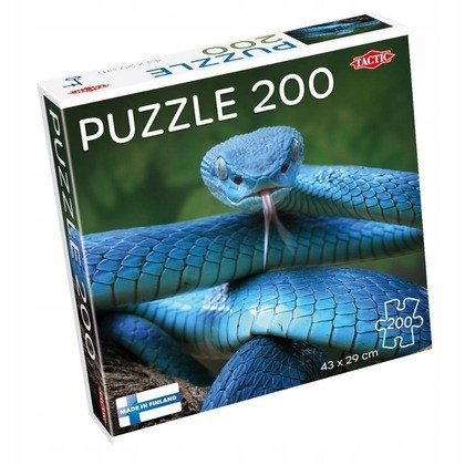 Puzzle Tactic 200 elementów - Niebieska Żmija Blue Viper Snake