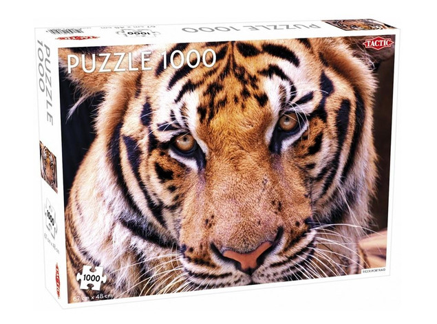 Puzzle Tactic 1000 elementów Tygrys - Majestatyczny Portret