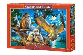 Puzzle 500 Owl Family Castorland