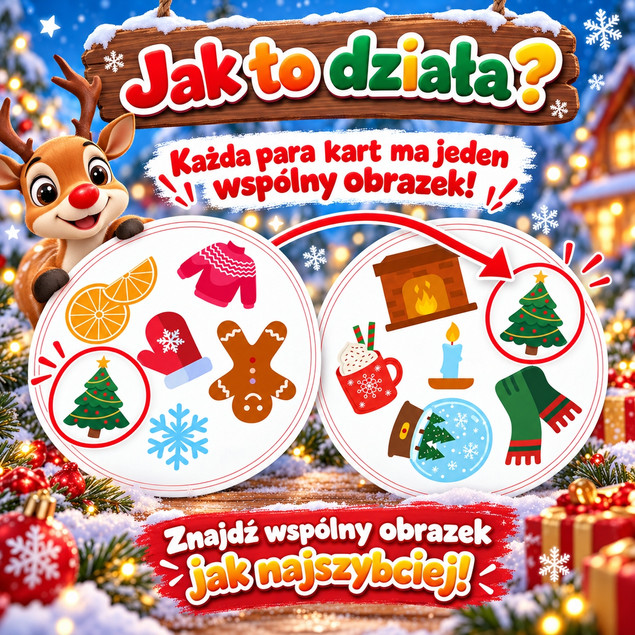 Złap Pary Mikołaj – Świąteczna Gra Karciana Znajdź Parę