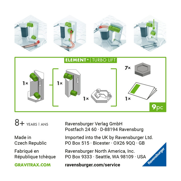 Winda konstrukcyjna Ravensburger GraviTrax Turbo plastikowa