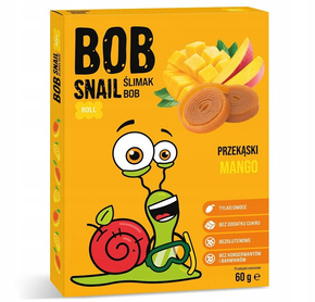 Przekąska Mango Ślimak Z Owoców Bez Dodatku Cukru 60g BOB SNAIL