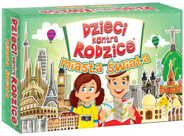 Dzieci Kontra Rodzice Miasta Świata Gra Rodzinna 7+ Kangur