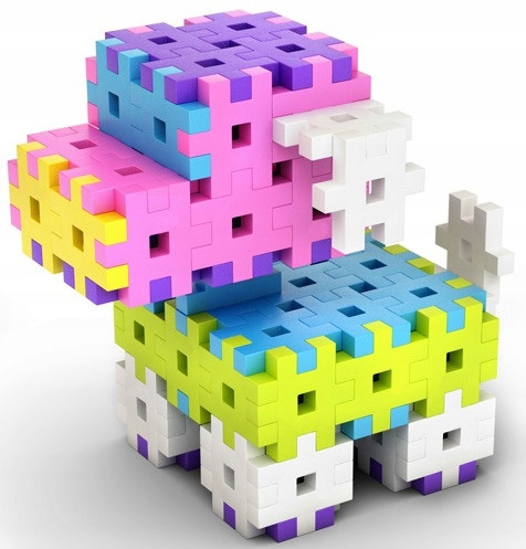 Meli Basic Pink - klocki konstrukcyjne 300 elementów