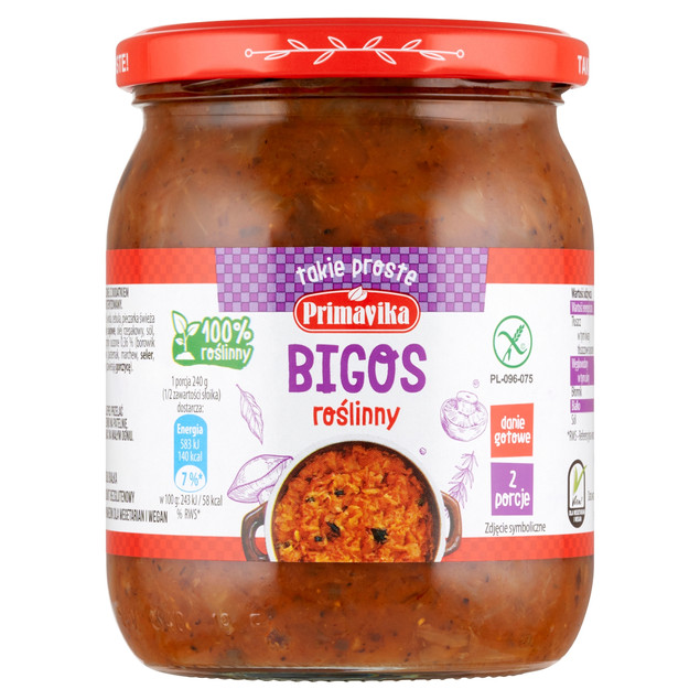 Bigos Primavika wegetariański wegański bezglutenowy 742 g