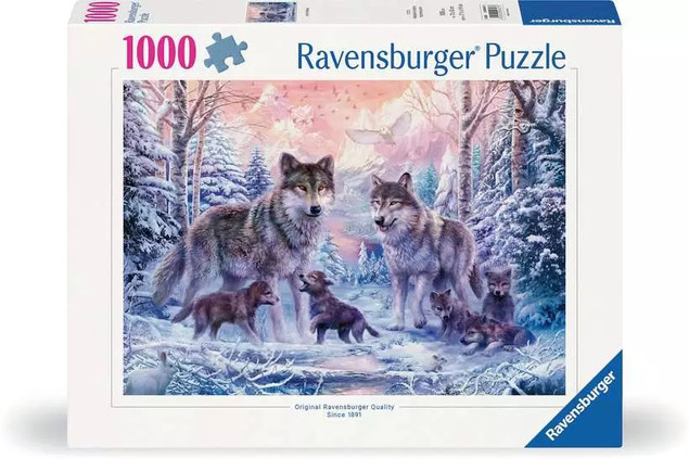 Puzzle 1000 Śnieżne wilki