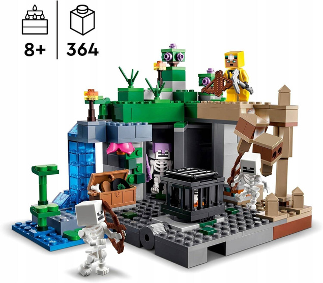 LEGO Minecraft Loch Szkieletów 364el. 8+ 21189