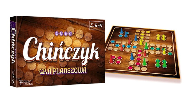 Gra planszowa Chińczyk klasyczny Trefl 01682 + 16 Pionków i Kostka