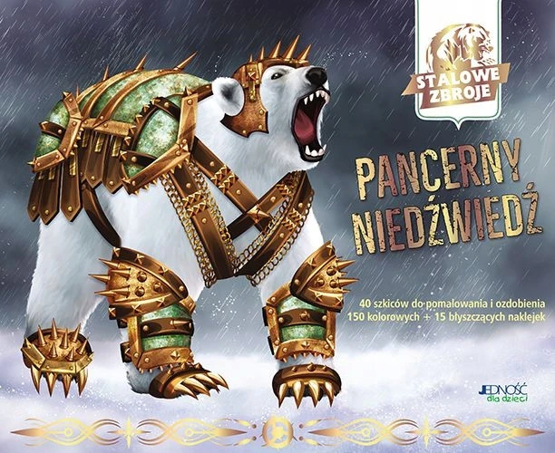 Stalowe zbroje Pancerny niedźwiedź – książka z naklejkami