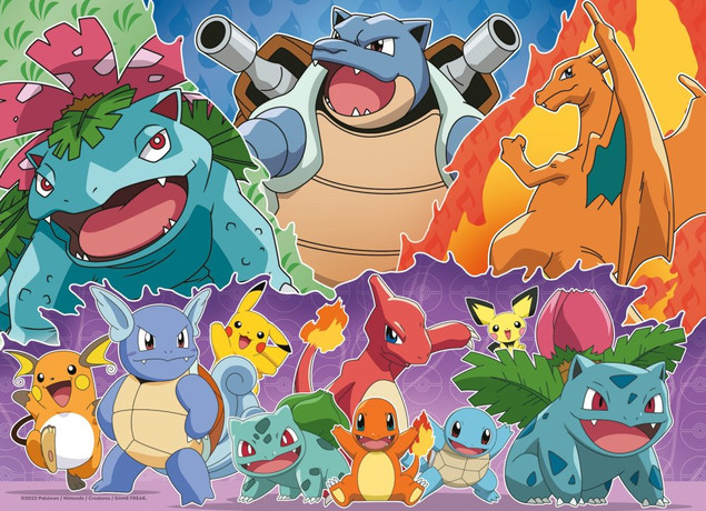 Ravensburger Puzzle 4x100 elementów Pokemon