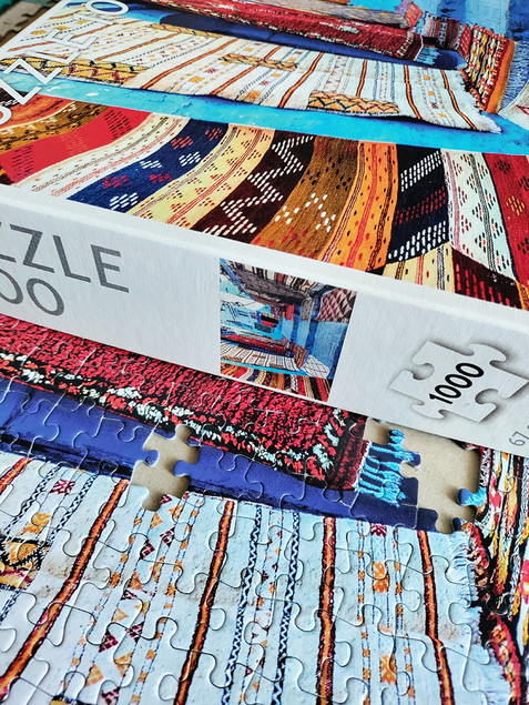 Puzzle Tactic 1000 elementów Chefchouen Maroko – Niebieskie Miasto