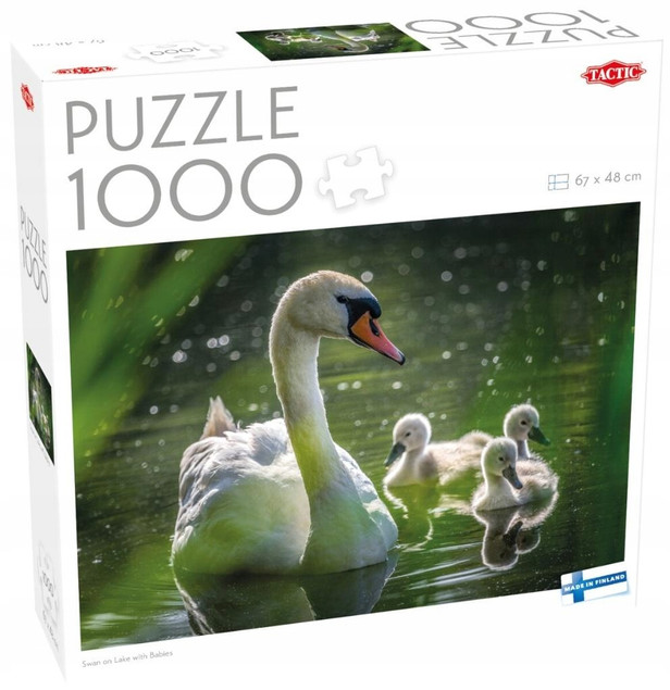 Puzzle 1000 TACTIC Lovers: Łabędź na Jeziorze z Dziećmi