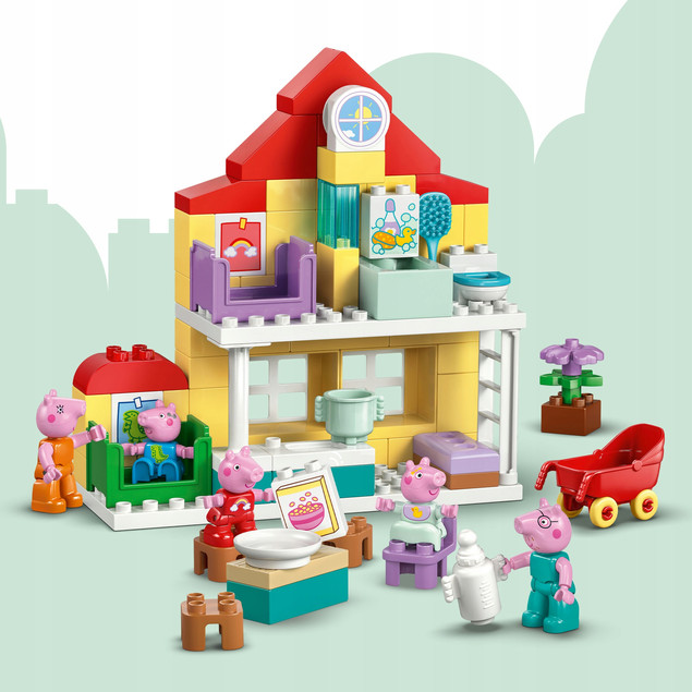 LEGO DUPLO Świnka Peppa Dom rodzinny 10467 – Zabawa z Całą Rodziną