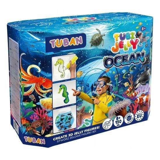 Zestaw Tubi Jelly Ocean Duże Akwarium 8 kolorów Tuban