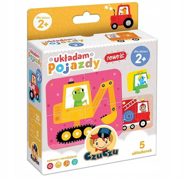 Puzzle Układam Pojazdy 2+ CzuCzu