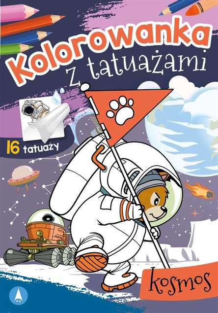 Kolorowanka Z Tatuażami Kosmos 3+ Skrzat