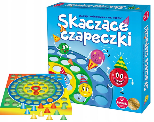 Skaczące Czapeczki Gra Planszowa Kukuryku