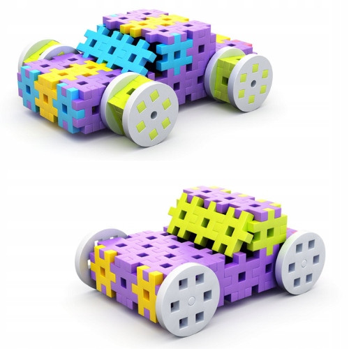 Klocki Wafle Meli Maxi Constructor Edu Zestaw 400 Elementów