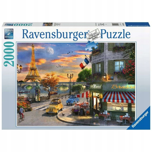 Puzzle Ravensburger 2000 elementów Zachód słońca w Paryżu