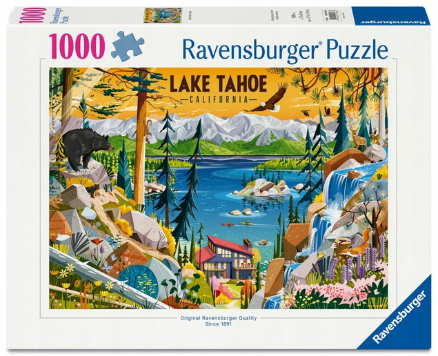Puzzle Jezioro Tahoe 1000 elementów Kalifornia Ravensburger