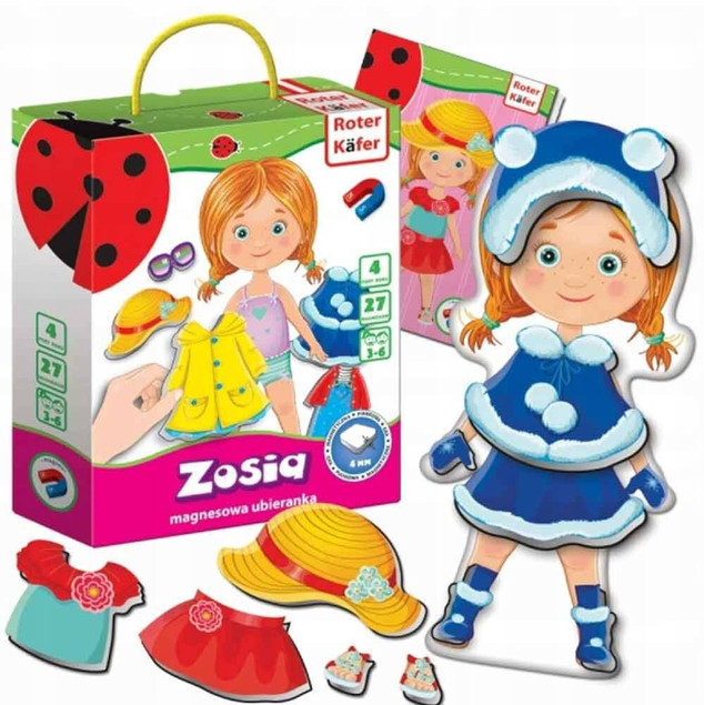 Gra Magnetyczna UBIERANKA ZOSIA Pory Roku Magnesy 3+ Roter Kafer