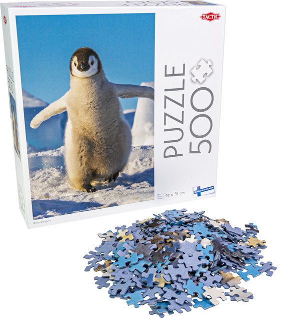Puzzle Tactic 500 elementów: Baby Penguin - Słodki Pingwin