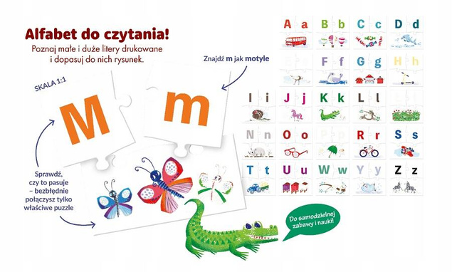 Puzzle Edukacyjne Poznaję Alfabet Nauka Liter Od A Do Z 3+ Kapitan Nauka