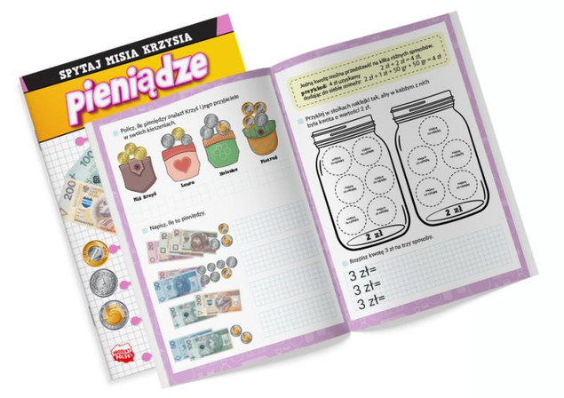 Spytaj Misia Krzysia. Pieniądze z naklejkami – Praca zbiorowa