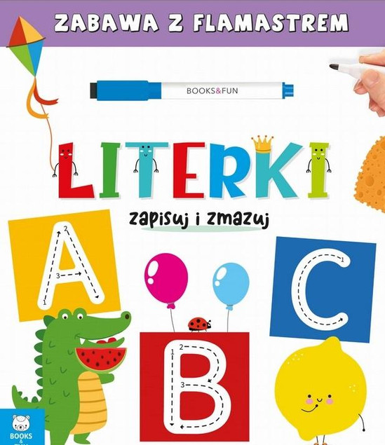 Literki Zapisuj I Zmazuj Zabawa Z Flamastrem BooksAndFun