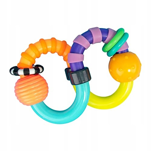 Grzechotka Sassy Baby Twist-a-roo Gryzak Sensoryczny 3m+