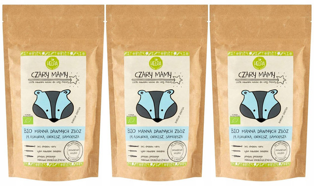3x HELPA Ekologiczna Kaszka Dla Dzieci Bio Manna Dawnych Zbóż (3x200g)