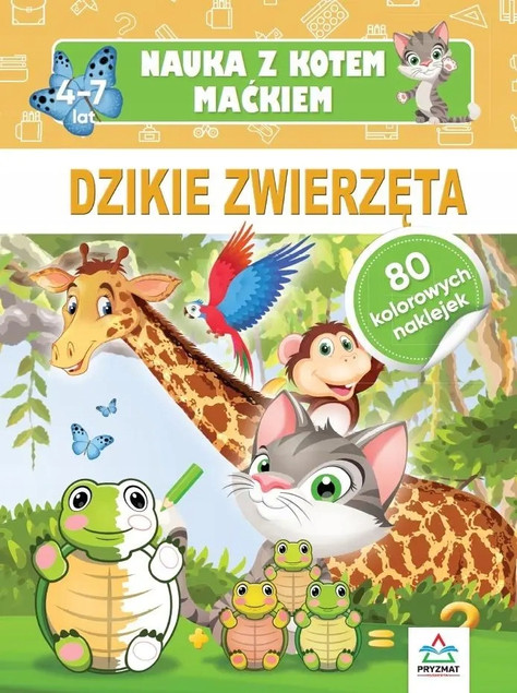 Nauka z Kotem Maćkiem: Dzikie Zwierzęta | Książka Edukacyjna Hristo Dimitrov