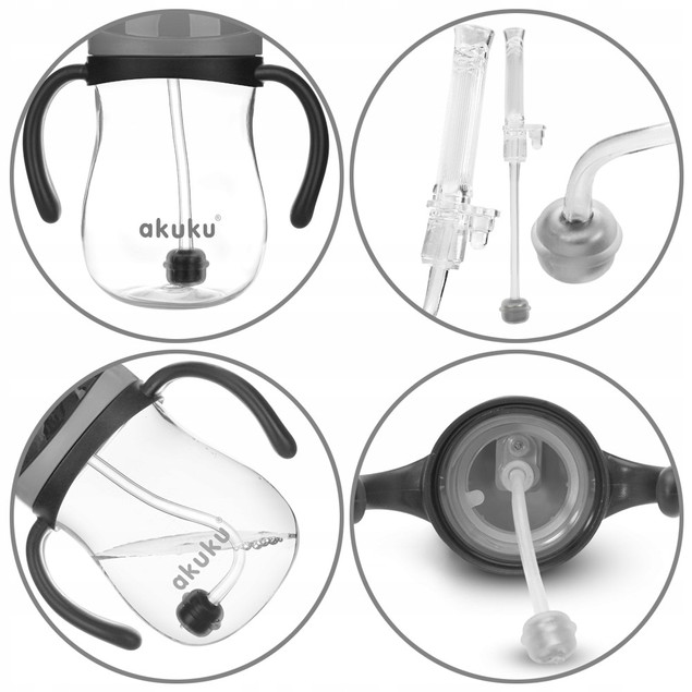 ZAPASOWA SŁOMKA Do Bidonu AKUKU A0164 A0165 A0166 z Odważnikiem A0167 2 szt