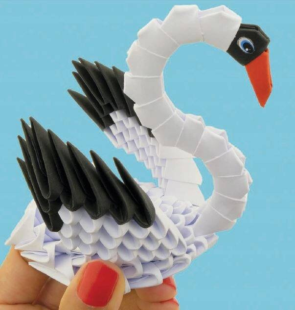 Zestaw Origami 3D Łabędź 134 elementy Alexander