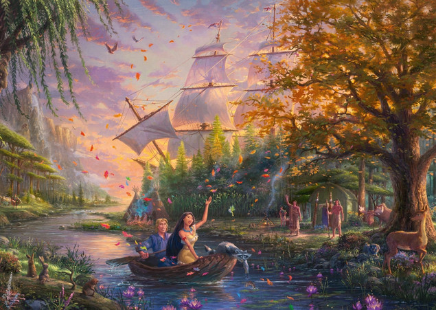 Puzzle 1000 Pocahontas Disney G3 Schmidt Premium Thomas Kinkade