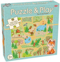 Puzzle z Grą Lis w Lesie 2w1 | Układanka i Planszówka Edukacyjna FSC